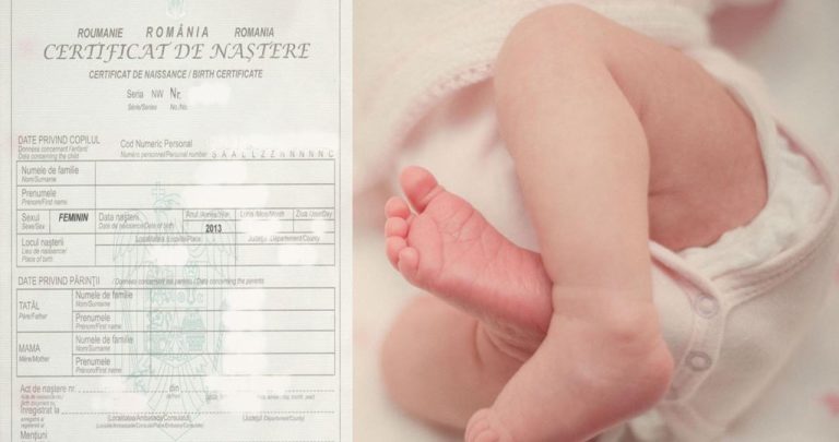 Parinti la starea civila prezentand certificatul medical constatator pentru eliberarea certificatului de nastere